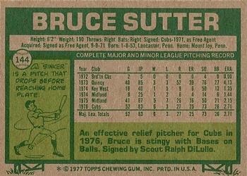 Bruce Sutter  baseball card collectible - Main Image 2