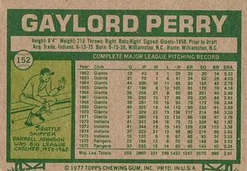 Gaylord Perry  baseball card collectible - Main Image 2