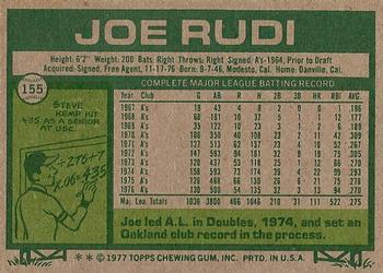 Joe Rudi  baseball card collectible - Main Image 2