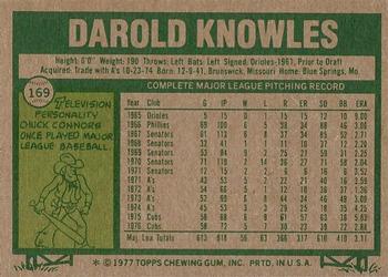 Darold Knowles  baseball card collectible - Main Image 2