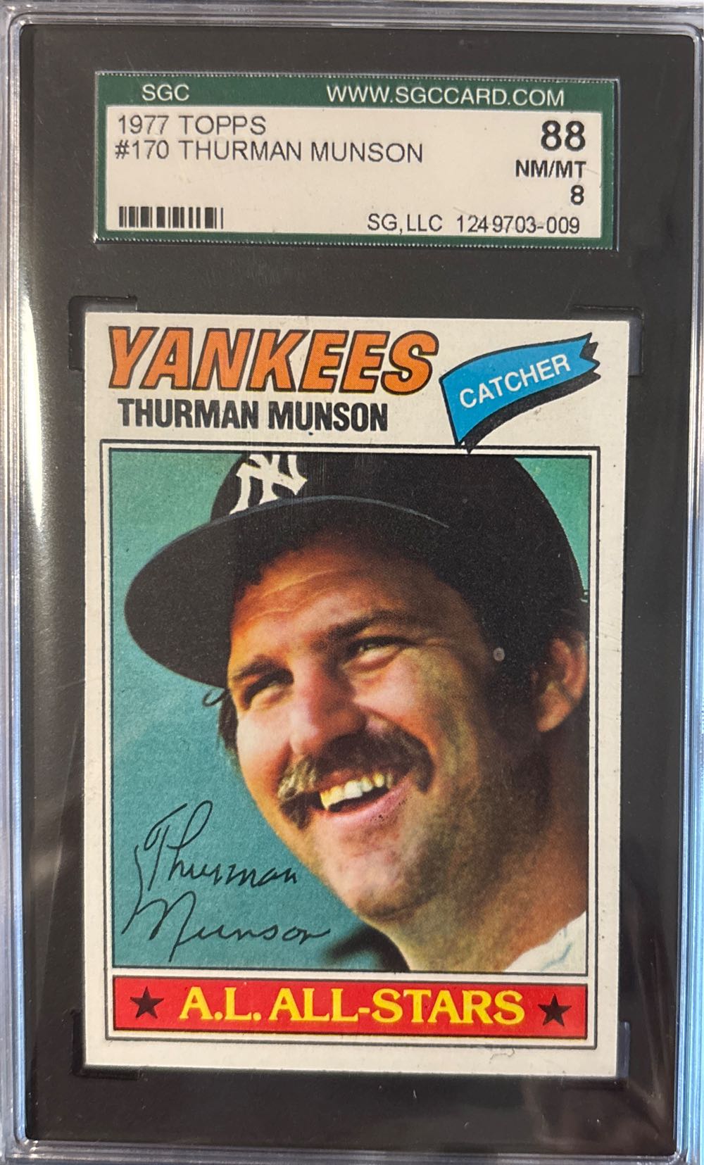 Thurman Munson  baseball card collectible - Main Image 3