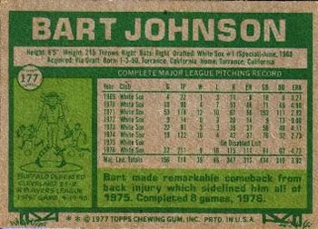 Bart Johnson  baseball card collectible - Main Image 2