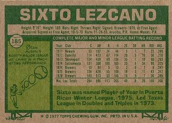 Sixto Lezcano  baseball card collectible - Main Image 2
