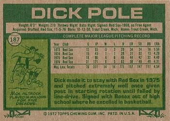 Dick Pole  baseball card collectible - Main Image 2