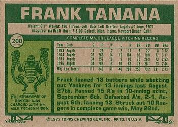 Frank Tanana  baseball card collectible - Main Image 2