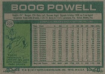 Boog Powell  baseball card collectible - Main Image 2