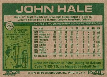 John Hale  baseball card collectible - Main Image 2