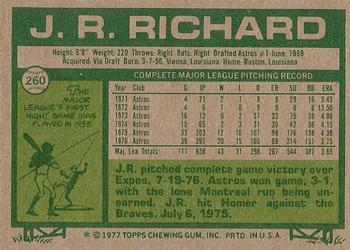 J.R. Richard  baseball card collectible - Main Image 2