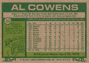 Al Cowens  baseball card collectible - Main Image 2