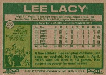 Lee Lacy  baseball card collectible - Main Image 2