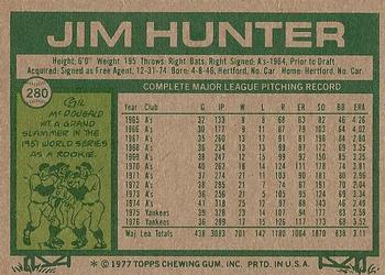 Jim Hunter  baseball card collectible - Main Image 2