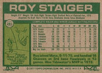 Roy Staiger  baseball card collectible - Main Image 2
