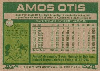 Amos Otis  baseball card collectible - Main Image 2