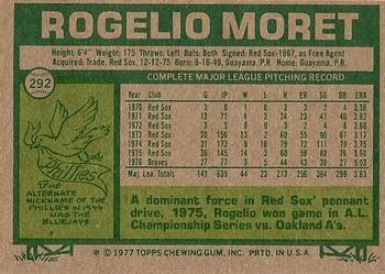 Rogelio Moret  baseball card collectible - Main Image 2