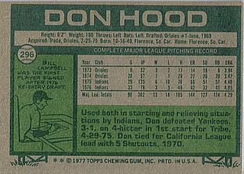 Don Hood  baseball card collectible - Main Image 2
