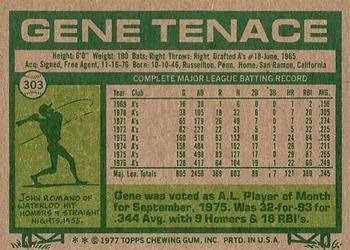 Gene Tenace  baseball card collectible - Main Image 2