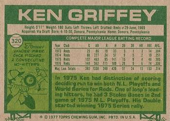 Ken Griffey  baseball card collectible - Main Image 2
