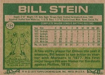 Bill Stein  baseball card collectible - Main Image 2