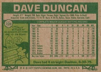 Dave Duncan  baseball card collectible - Main Image 2