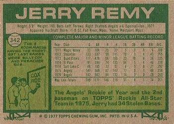 Jerry Remy  baseball card collectible - Main Image 2