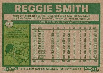 Reggie Smith  baseball card collectible - Main Image 2