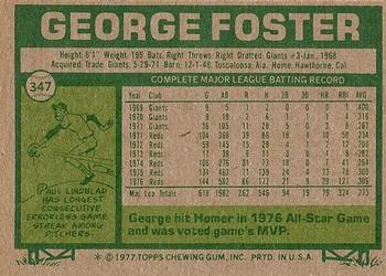 George Foster  baseball card collectible - Main Image 2