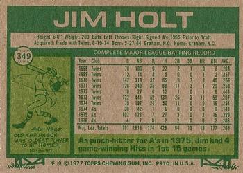 Jim Holt  baseball card collectible - Main Image 2