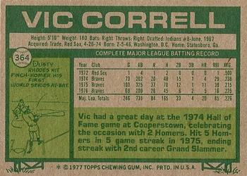 Vic Correll  baseball card collectible - Main Image 2