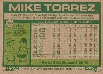 Mike Torrez  baseball card collectible - Main Image 2