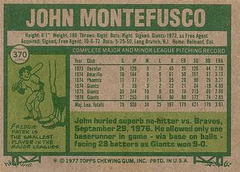 John Montefusco  baseball card collectible - Main Image 2