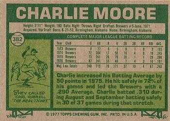 Charlie Moore  baseball card collectible - Main Image 2