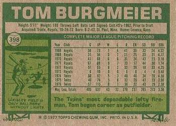 Tom Burgmeier  baseball card collectible - Main Image 2