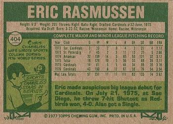 Eric Rasmussen  baseball card collectible - Main Image 2