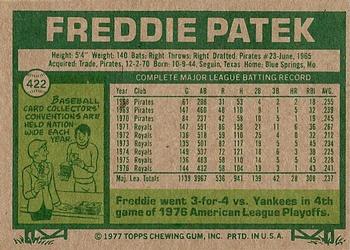 Freddie Patek  baseball card collectible - Main Image 2