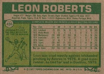 Leon Roberts  baseball card collectible - Main Image 2