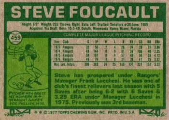 Steve Foucault  baseball card collectible - Main Image 2