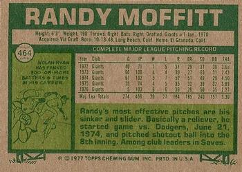 Randy Moffitt  baseball card collectible - Main Image 2