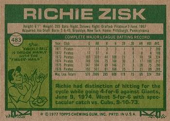 Richie Zisk  baseball card collectible - Main Image 2