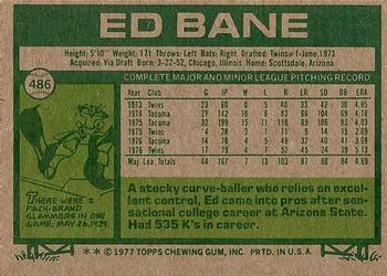 Ed Bane  baseball card collectible - Main Image 2