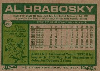 Al Hrabosky  baseball card collectible - Main Image 2
