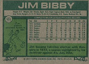 Jim Bibby  baseball card collectible - Main Image 2