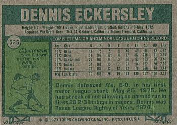 Dennis Eckersley  baseball card collectible - Main Image 2