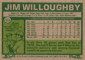 Jim Willoughby  baseball card collectible - Main Image 2