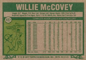 Willie McCovey  baseball card collectible - Main Image 2