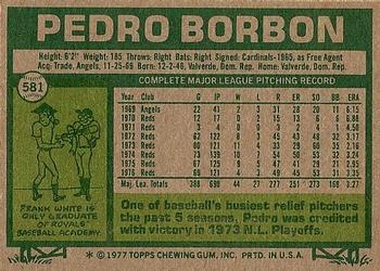 Pedro Borbon  baseball card collectible - Main Image 2