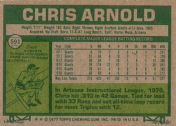 Chris Arnold  baseball card collectible - Main Image 2