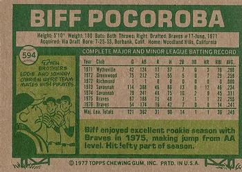 Biff Pocoroba  baseball card collectible - Main Image 2