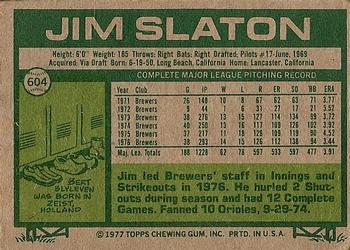 Jim Slaton  baseball card collectible - Main Image 2