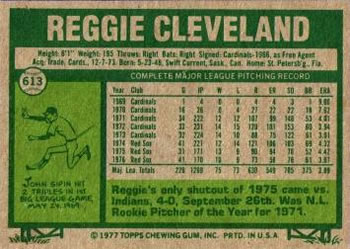 Reggie Cleveland  baseball card collectible - Main Image 2