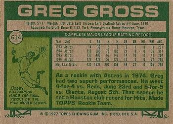 Greg Gross  baseball card collectible - Main Image 2